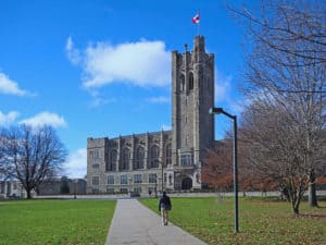 Canadian gothic college building, University College at the University of Western Ontario